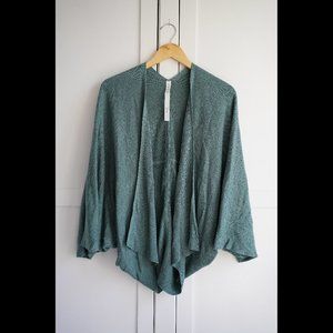 EUC lululemon Cashlu Knit Textured Wrap, Tidewater Teal, OS